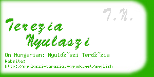 terezia nyulaszi business card